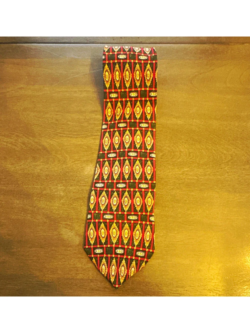 Colours Alexander Julian Men Multicolor Silk Geometric Necktie, One Size [COPY]